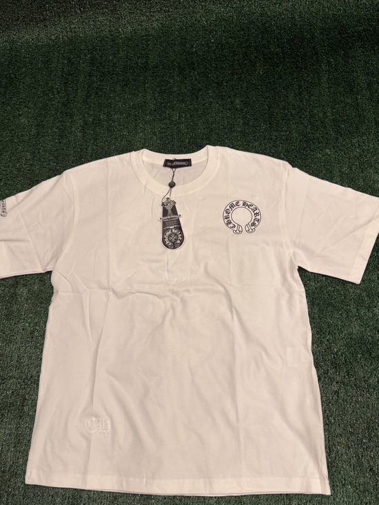 Chrome Hearts Other - Chrome Hearts White Short-Sleeve Tee with Chest Logo